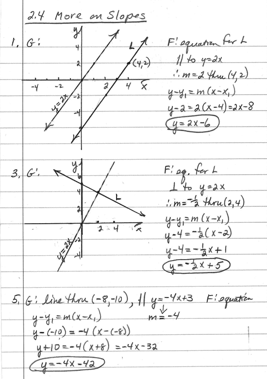 College algebra homework problems