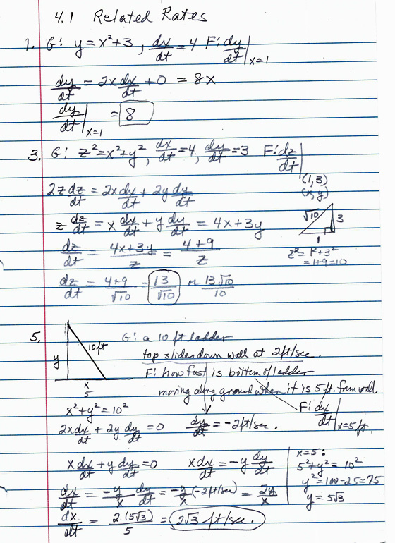 calculus homework