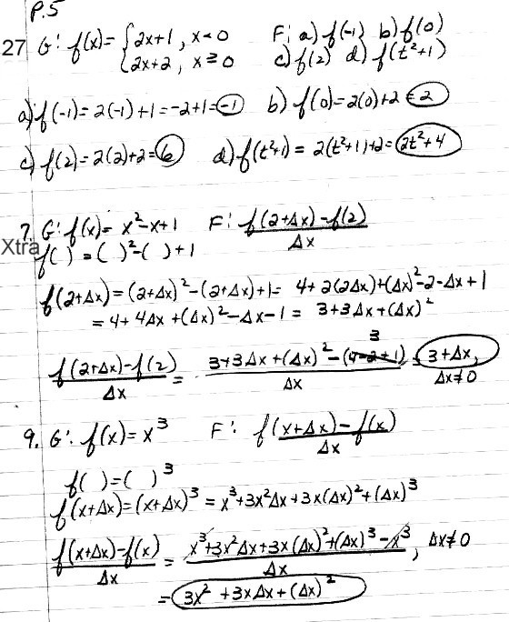 Calculus homework help and answers
