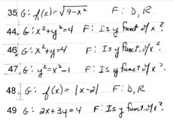 Functions Questions 2