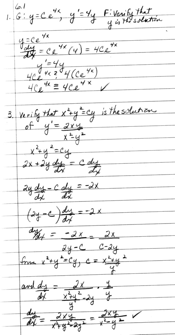 differential equations