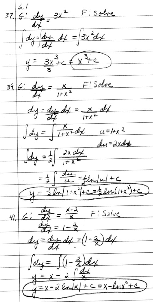 differential equations