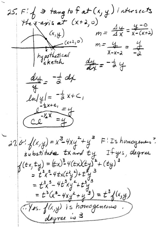 homogeneous equations
