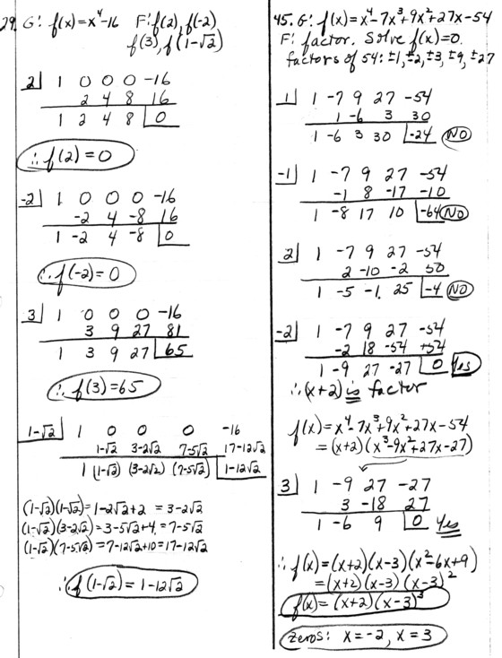 PreCalc HW Ch3.3