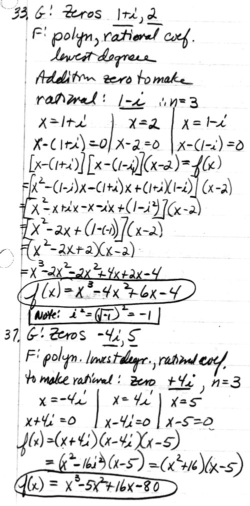 Ch 3 polynomials