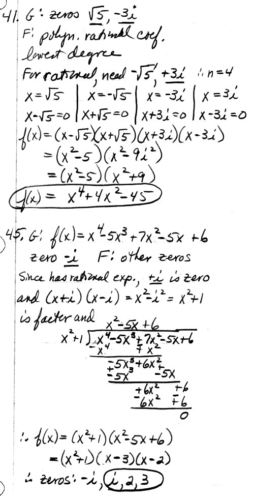 Ch 3 polynomials