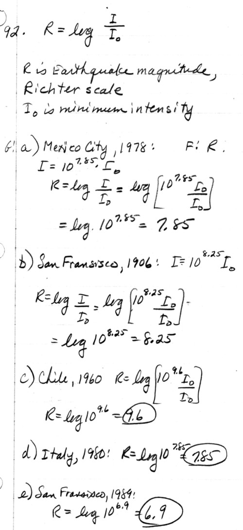 Log Functions