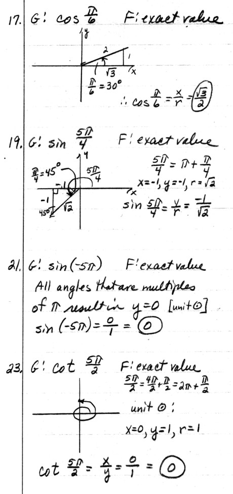 Circular Functions