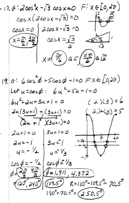 Solving Trig Equations