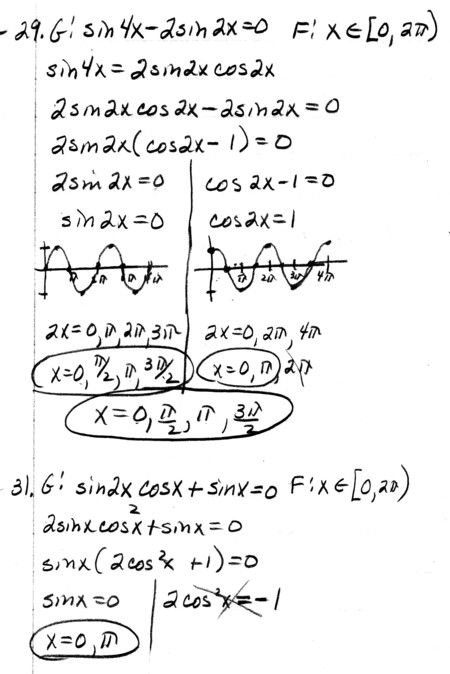 Solving Trig Equations