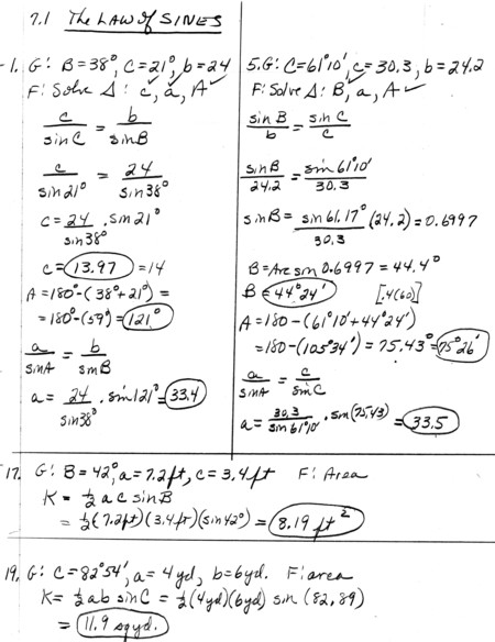 Law of Sines