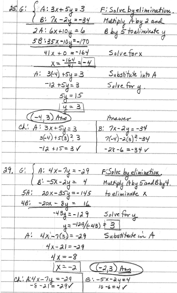 Homework help linear equations