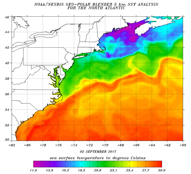 Ocean Temperatures SEP 2017