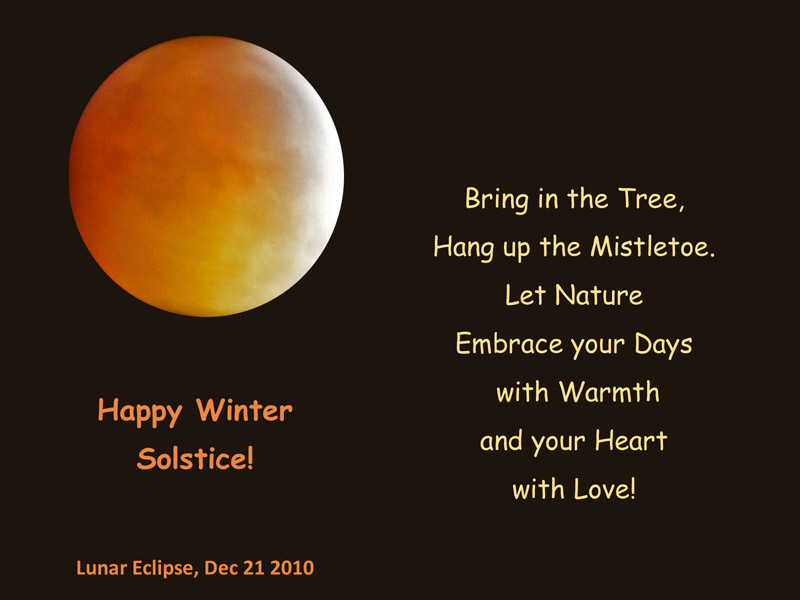 Lunar Eclipse on Winter Solstice, 2010